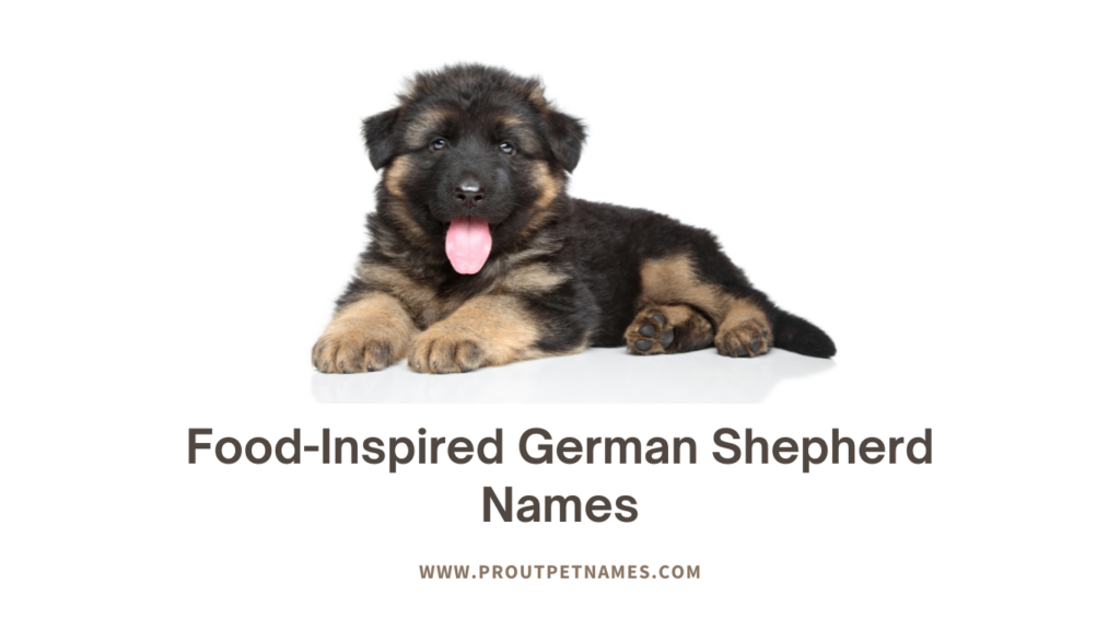 Food-Inspired German Shepherd Names
